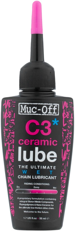 Muc-Off C3 Ceramic Wet Lube Kettenschmiermittel Mit UV-Lampe 3 Muc-Off C3 Ceramic Wet Lube Kettenschmiermittel Mit UV-Lampe