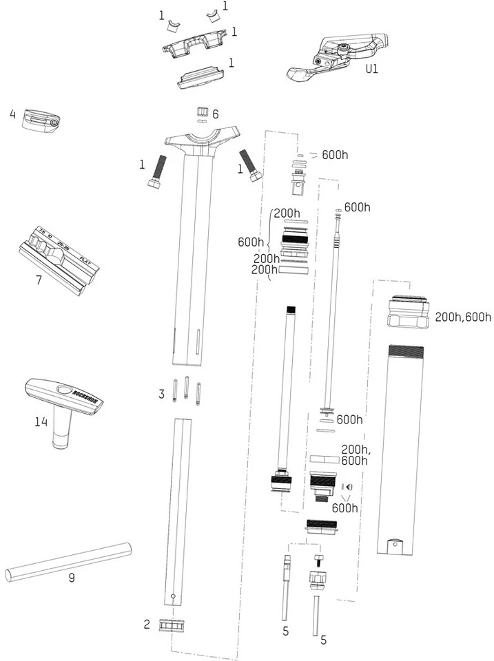 ROCKSHOX Ersatzteile Reverb Stealth Sattelstütze (C1 / 2020) 3 ROCKSHOX Ersatzteile Reverb Stealth Sattelstütze (C1 / 2020)