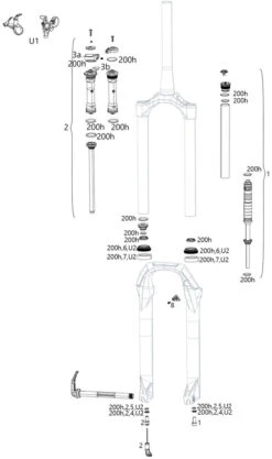 ROCKSHOX Ersatzteile Judy Silver TK (A1-A3 / 2018-2021)