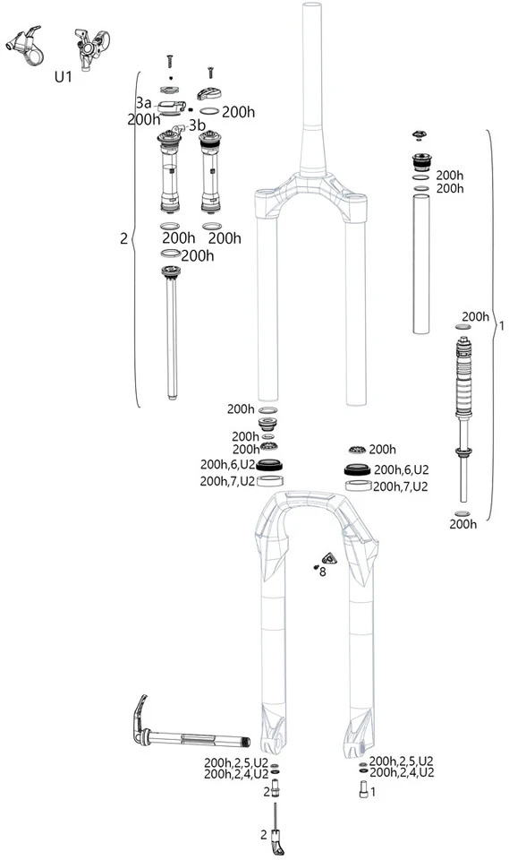 ROCKSHOX Ersatzteile Judy Silver TK (A1-A3 / 2018-2021) 2 ROCKSHOX Ersatzteile Judy Silver TK (A1-A3 / 2018-2021)