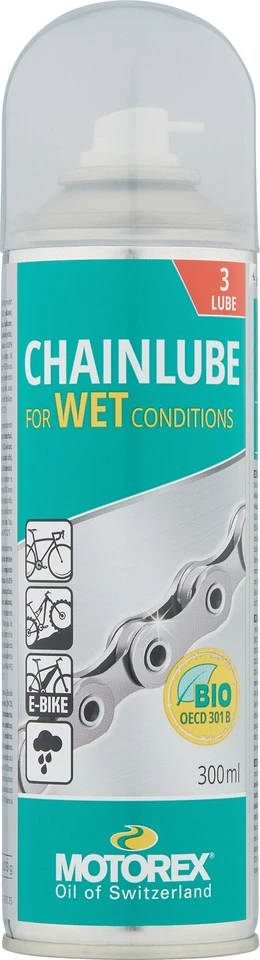 Motorex Chainlube WET Conditions Spray Kettenöl 3 Motorex Chainlube WET Conditions Spray Kettenöl