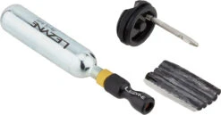 Lezyne CNC Tubeless Drive Minipumpe Mit Tubeless Reparaturset Und CO2-Pumpe -Schrauben Schalten 446491