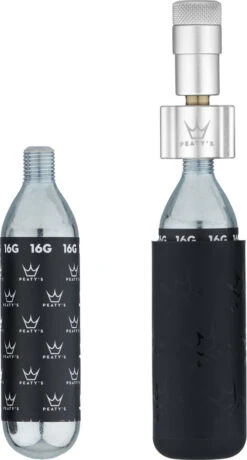 Holeshot CO2 Tyre Inflator Kit CO2-Kartuschenpumpe + 16 G Kartusche -Schrauben Schalten 463273