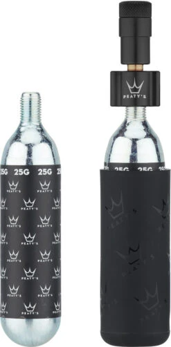 Holeshot CO2 Tyre Inflator Kit CO2-Kartuschenpumpe + 25 G Kartusche